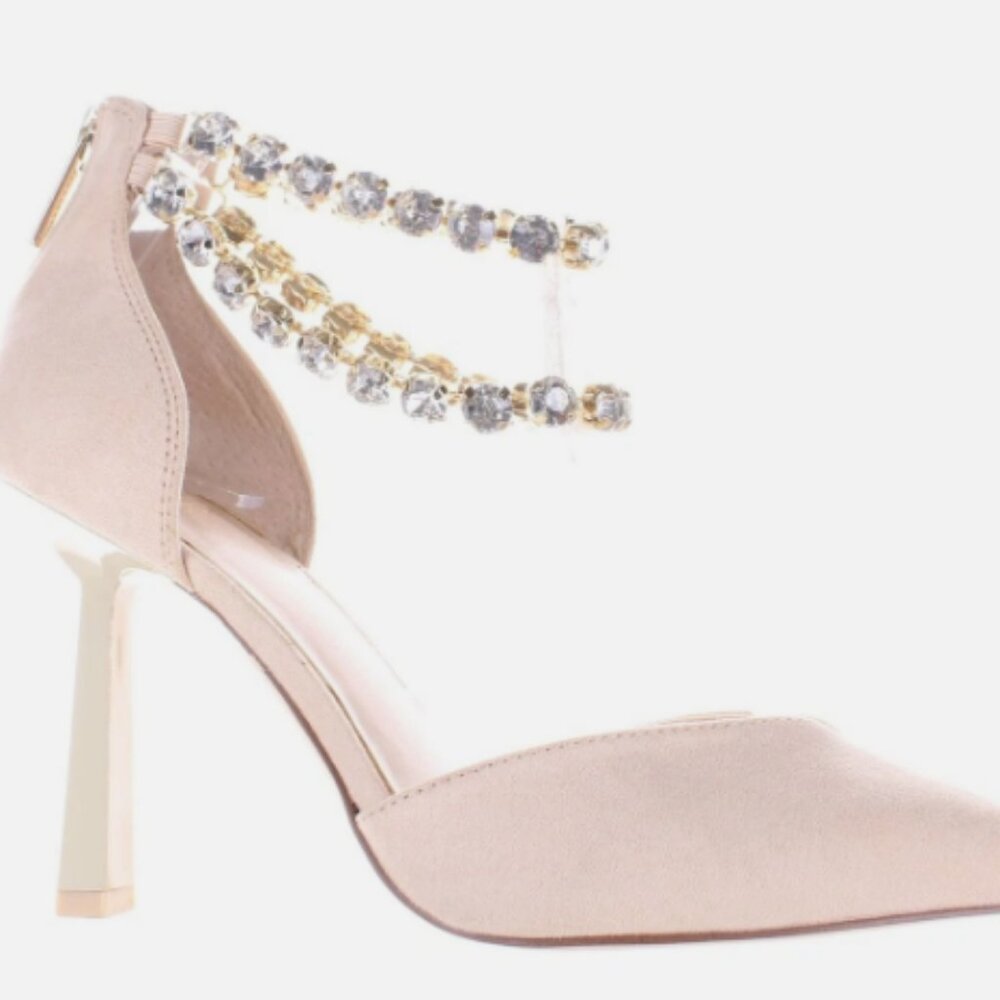 JLO by Jennifer Lopez Women's Norna Tan Ankle Strap Heels Size 6.5 (7822110)